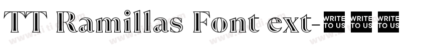 TT Ramillas Font ext字体转换